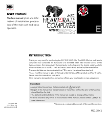 Cateye Msc 2dx User Manual Manualzz Com