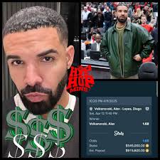 Drake just kicked off the year by placing a $545,000 b€t to win $915,000