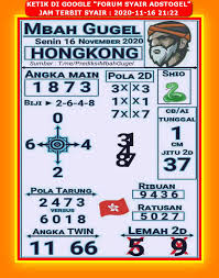 Forum Syair Adstogel Hk 2 Desember 2020