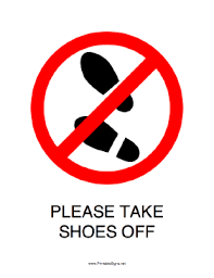 Check spelling or type a new query. Printable Please Take Shoes Off Sign