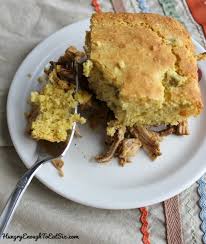 Finding a moist cornbread recipe that is also sweet isn't as hard as you think. Shredded Pork Cornbread Supper Pie Hungry Enough To Eat Six