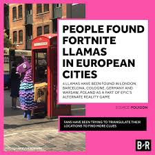 Fortnite 7 brite unicorn llama plush. B R Gaming On Twitter Epic S Mysterious Real Life Teasers Continue With Fortnite Llamas Popping Up In Europe