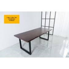 The graceful curved legs and cast brass mounts. Rustic Industrial Dining Table Metal Legs Chunky Solid Wooden Industrial Style Quirky Dining Kitchen Table Desk Counter Worktop 1 5m 1 8m 2m Seats 4 8 Persons