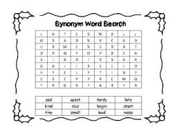 Synonym Word Search By Smiles From Second Grade Teachers Pay Teachers Synonym Second Grade Teacher Teaching