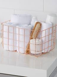 Made from durable carbon steel, they are sure to be a fixture in your home for years to come. Large Rose Gold Metal Basket Metal Diy Decoracao De Sala Dourada Objetos Decoracao Banheiro Decoracao Em Ouro Rosa