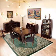 Custom modern walnut dining table art deco inspired $ 14,500 cad. Art Deco Dining Table Chairs Set By Hubert Martin Et Ploquin For Marber 1930s For Sale At Pamono