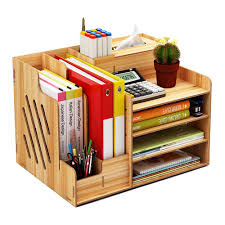Maybe you would like to learn more about one of these? Wooden Desk Organizer Large Capacity Diy Office Supplies Storage Box File Rack Paper Document Magazine Holder Sorter Cherry Wood Buy Online In Aruba At Aruba Desertcart Com Productid 174116969