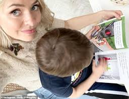 Holly willoughby has shared a classic mum picture, revealing that her kids once scared her into believing there was a shark in the water. Holly Willoughby Shares A Glimpse Of Homeschooling Her Son Chester In Lockdown Duk News