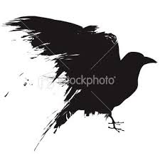 Crow silhouette set 02 stock vector. Vector Illustration Of The Silhouette Of A Raven Crow Or Blackbird Crow Tattoo Black Bird Tattoo Black Crow Tattoos