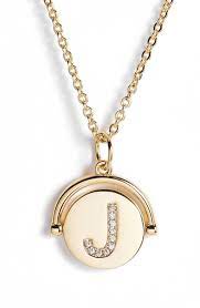 Lulu Dk Love Letters Spinning Initial Necklace Nordstrom Necklace For Girlfriend Dainty Gold Necklace Initial Necklace