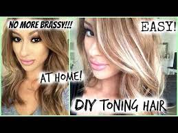 How To Diy Toned Hair Roots Easy My Hair Color Roots Hair Brassy Hair Diy Highlights Hair