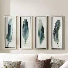 Feathered Beauty 4 Piece 38 1 4 High Framed Wall Art Set 1h008 Lamps Plus In 2021 Three Piece Wall Art Frames On Wall Framed Wall Art Sets