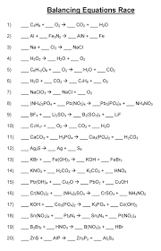 Do you find balancing the chemical equation a daunting task? Balancing Chemical Equations Chemistry Worksheet Middle School Sumnermuseumdc Org