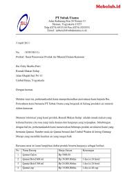 Contoh Surat Penawaran Barang Elektronik Full Block Style Berbagi Contoh Surat