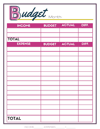 Free Blank Budget Worksheet Budget Printable Budgetbinder Freebudget Budgeting Worksheets Budgeting Worksheets Free Budgeting