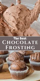 Chocolate Buttercream Frosting Recipe Buttercream Frosting Recipe Desserts Frosting Recipes