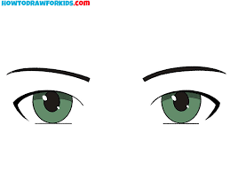 How To Draw Anime Eyes - Easy Drawing Tutorial For Kids