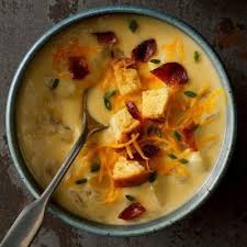 Potato Sausage Casserole Recipe In 2020 Potato Soup Potato Cheddar Soup Cooking