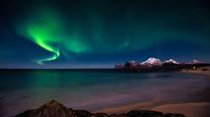 Aurora Borealis Fonds D Ecran 3840x2160 Id 550113 Northern Lights Ocean At Night Aurora Borealis Northern Lights