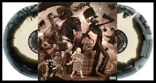 My Chemical Romance Black Parade 2xlp Black Bone White Swirl Vinyl Color Sealed Black Parade My Chemical Romance Bone White