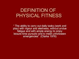 Definitions Of Fitness By Marian College Via Slideshare Fitness Definitions Physical Fitness