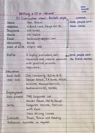 Cv English Learnenglish Handwritten Learn English Words English Letter Writing Learn English