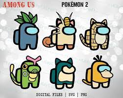 Pikachu among us is a perfect gift for pokemon fans or for a fan of the game among us. Among Us Pokemon 2 Bundle Svg Among Us Pokemon Shirt Svg Among Us Anime Cup Svg Png Cricut Kawaii Girl Drawings Pokemon Kids Painting Crafts