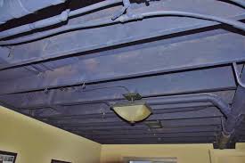It makes sense to run the wire along the ceiling because that's where all the other wires are. Diy Basement Ceiling Options How To Hide Your Mechanicals