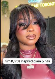 Kim K/90s Inspired Glam & Hair Tutorial