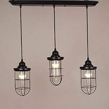 3 lights industrial ceiling light island lighting kitchen pendant lamp fixture $53.88. Ladiqi 3 Lights Industrial Wrought Iron Pendant Light Indoor Island Light Dining Table Hanging Lighting Fixture For Kitchen Dining Room Ceiling Lights Tools Home Improvement Ekbotefurniture Com