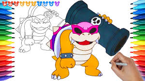 Check out amazing koopalings artwork on deviantart. How To Draw Super Mario Bros Coloring Pages Roy Koopa 162 Drawing Videos For Kids Youtube