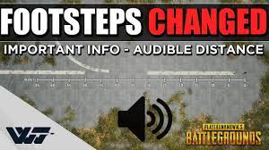 Test Footstep Sounds Have Changed Important Info On Audible Range Pubg Youtube