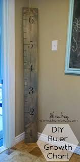 diy ruler growth chart summer projects growth chart wood