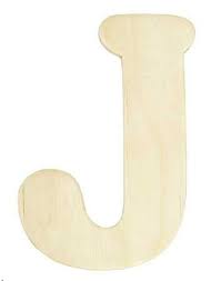 Unfinished Wooden Letter J Word And Letter Cutouts Wood Crafts Craft Supplies Wooden Letters Decorative Monogram Fabric Hanger