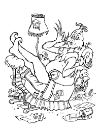 The Grinch S Head Coloring Pages Hellokids Com