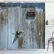 Through a colourful door covered with graffiti, we entered an amazing vast space which we are going to use as alfie's garage, namely an illegal gun shop. Amazon Com Ambesonne Industrial Shower Curtain Grungy Old Rotting Garage Door With No Parking Sign Rusty Aged Cloth Fabric Bathroom Decor Set With Hooks 70 Long Olive Green Home Kitchen