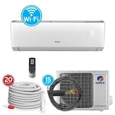 A home without existing ductwork requires install of new, and that's an. Gree 22 000 Btu 2 Ton Wi Fi Programmable Ductless Mini Split Air Conditioner With Heat Kit 230 208 Volt 60hz Livv24hp230v1ak The Home Depot