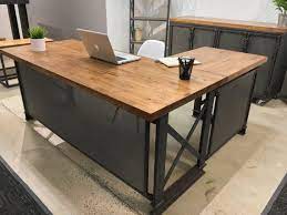 Maybe you would like to learn more about one of these? Executive Carruca Office Desk Single Or L Shape Etsy In 2021 Home Office Furniture Desk Industrial Office Furniture Office Desk Designs