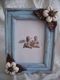Cornice Shabby Con Fiore Cornici Decorate Cornici Fai Da Te Cornici