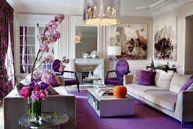 Luxury Glamour Beige And Purple Living Room Decor Salons Violet Salon Beige Salon Colore