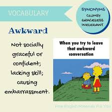 Awkward What Does It Mean English Language Learning Grammar Thesaurus Words Vocabulary