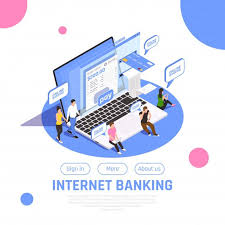Download Internet Banking Home Page Isometric With Sign In Button Online Payment Money Transfer Composition For Free In 2020 Buttons Online Banking Isometric Design