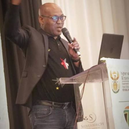 Deputy Director General of TVET Branch Mr Sam Zungu responding on some of  the issues raised by the students. #NationalSRCTVETConference, #Day2 | DHET  | Facebook
