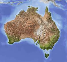 Australia Australia Map Relief Map Map Of Continents