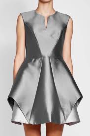 Cocktail Dress Silver Dress Futuristic Clothing Plus Size Etsy Dresses Summer Cocktail Dress Satin Cocktail Dress