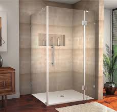 Avalux 42 Inch X 36 Inch X 72 Inch Frameless Shower Stall In Chrome Bathroomshowersta Neo Angle Shower Enclosures Frameless Shower Enclosures Neo Angle Shower