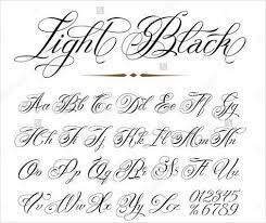 Gangster Cursive Tattoo Fonts Typography printable fancy script monograms cursive fonts.