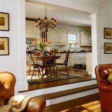 Home Design Ideas Transitional Elements And Room Dividers Sunken Living Room Living Room Remodel Living Room Kitchen