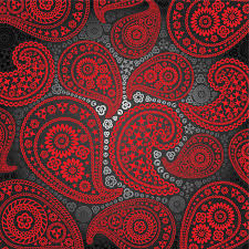Black And Red Pattern Design Red In Black Paisley Pattern Paisley Pattern Paisley Paisley Wallpaper