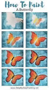 Butterfly Painting How To Paint A Butterfly In Acrylics Step By Step Begin by painting all the clothespins, which the kids can safely do, and allow them to dry. butterfly painting how to paint a